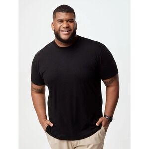 Fresh Clean Threads Crew Men's Short Sleeve T Shirt Black NWT size 4XLT